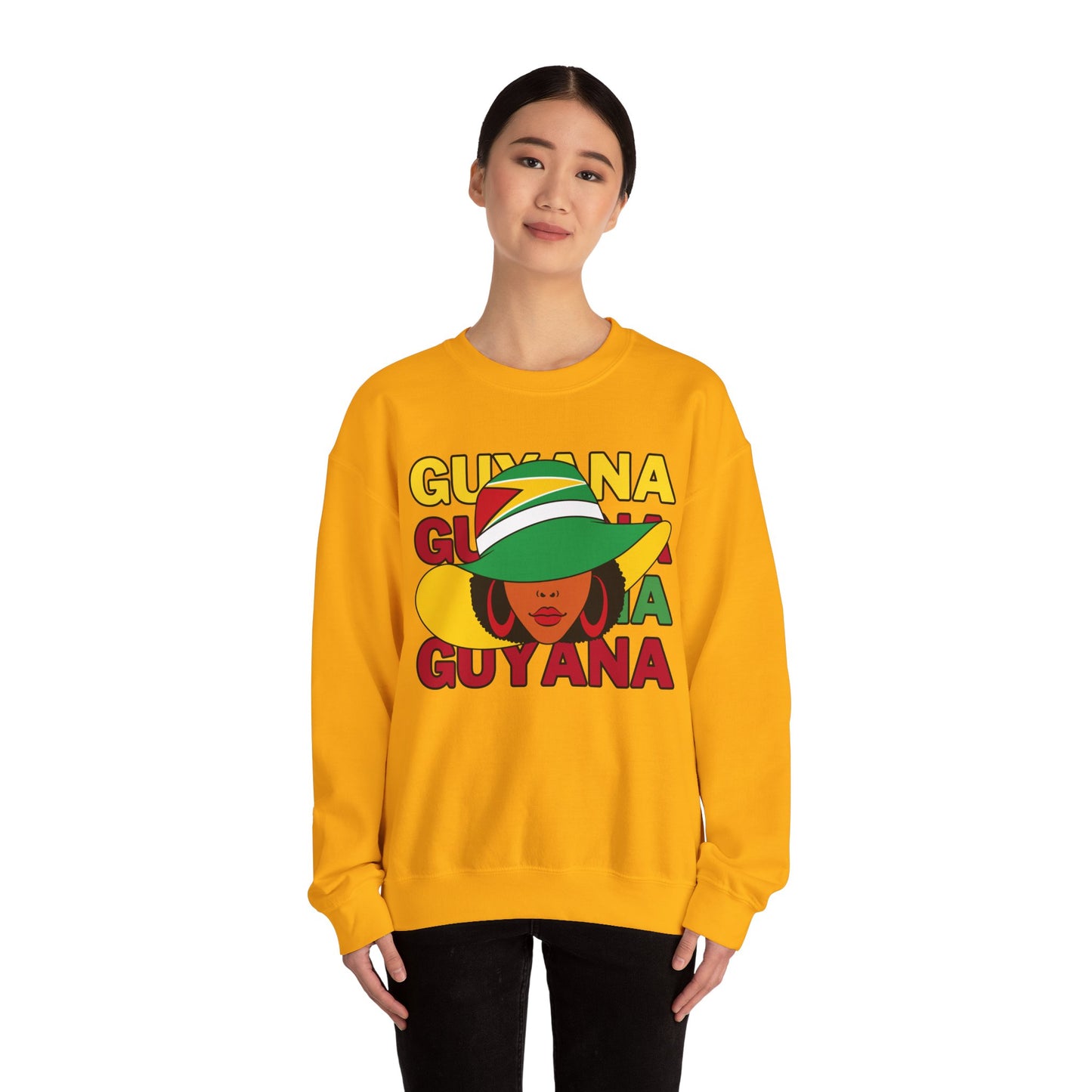 Gift For Guyanese Mom Guyana Sweatshirt Just A Girl From Guyana Top Guyana flag sweatshirt Guyana Sweatshirt Guyana Pride Sweatshirt