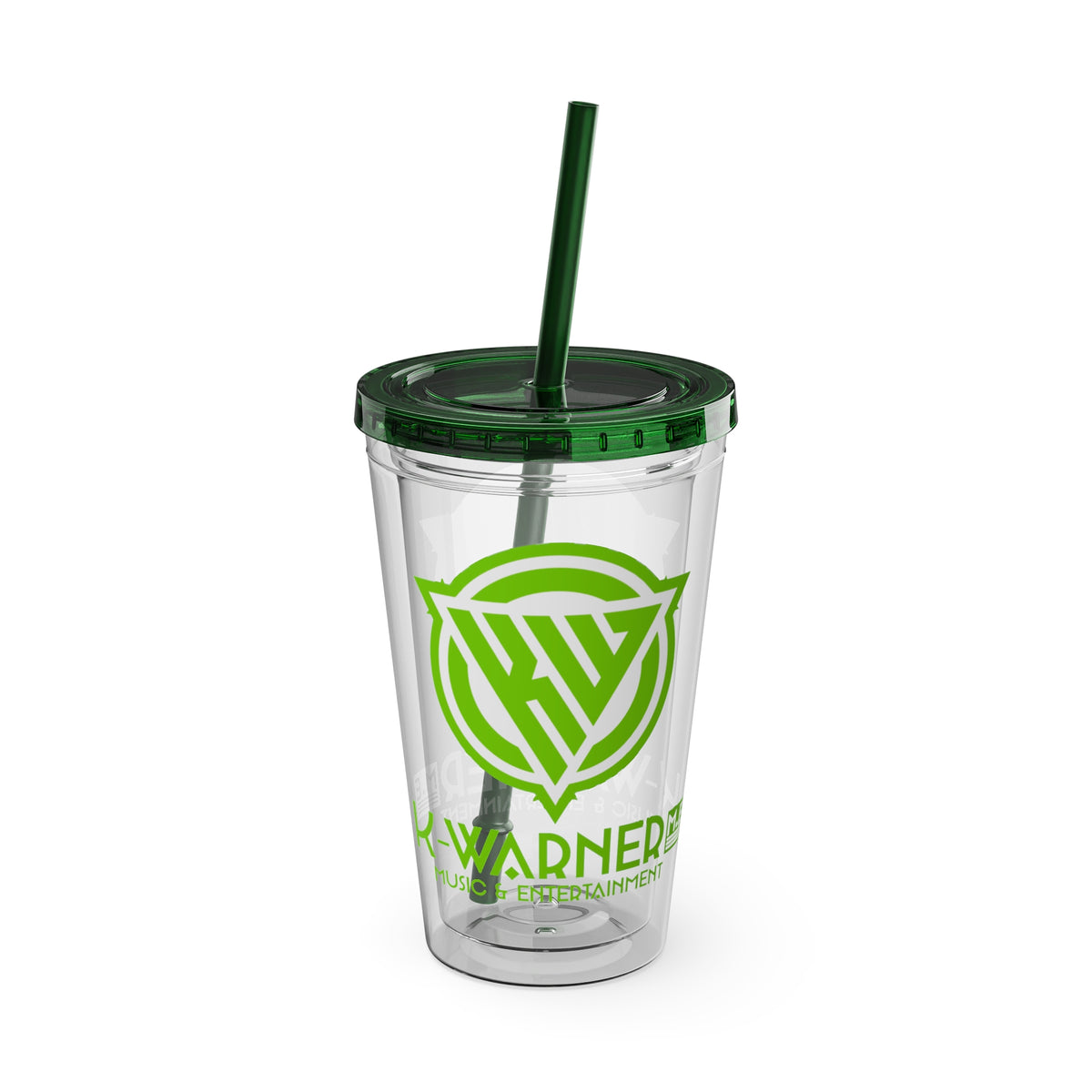 K Warner Custom 16oz Tumbler with Straw