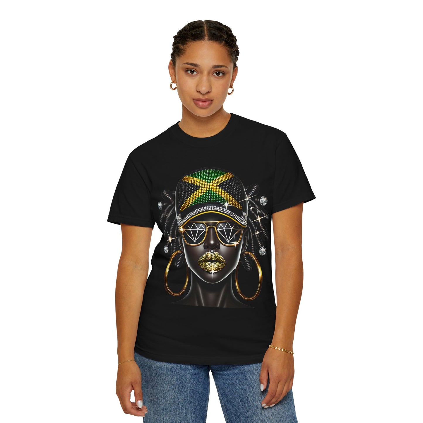 Women's Jamaica T-Shirt Jamaica Flag Tee For Women