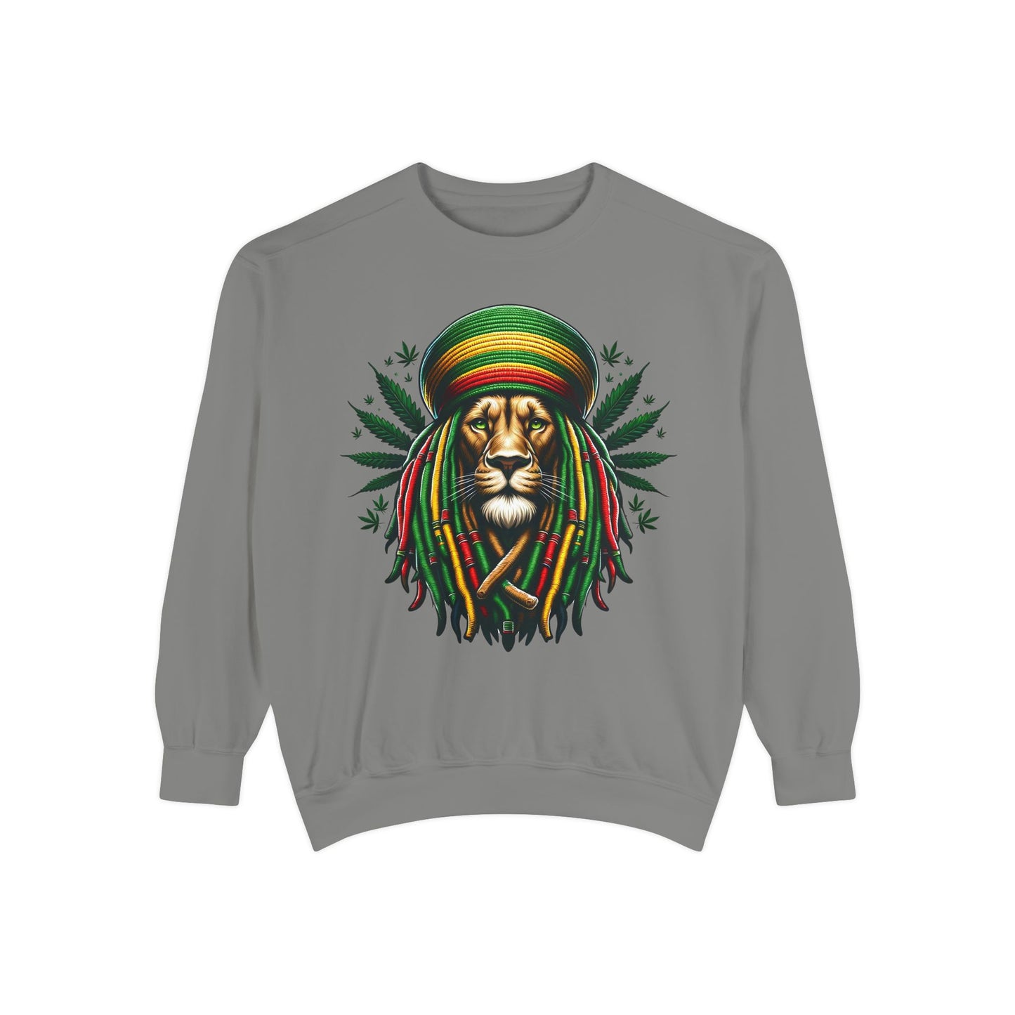 Men's Reggae Rasta Lion Head Sweatshirt