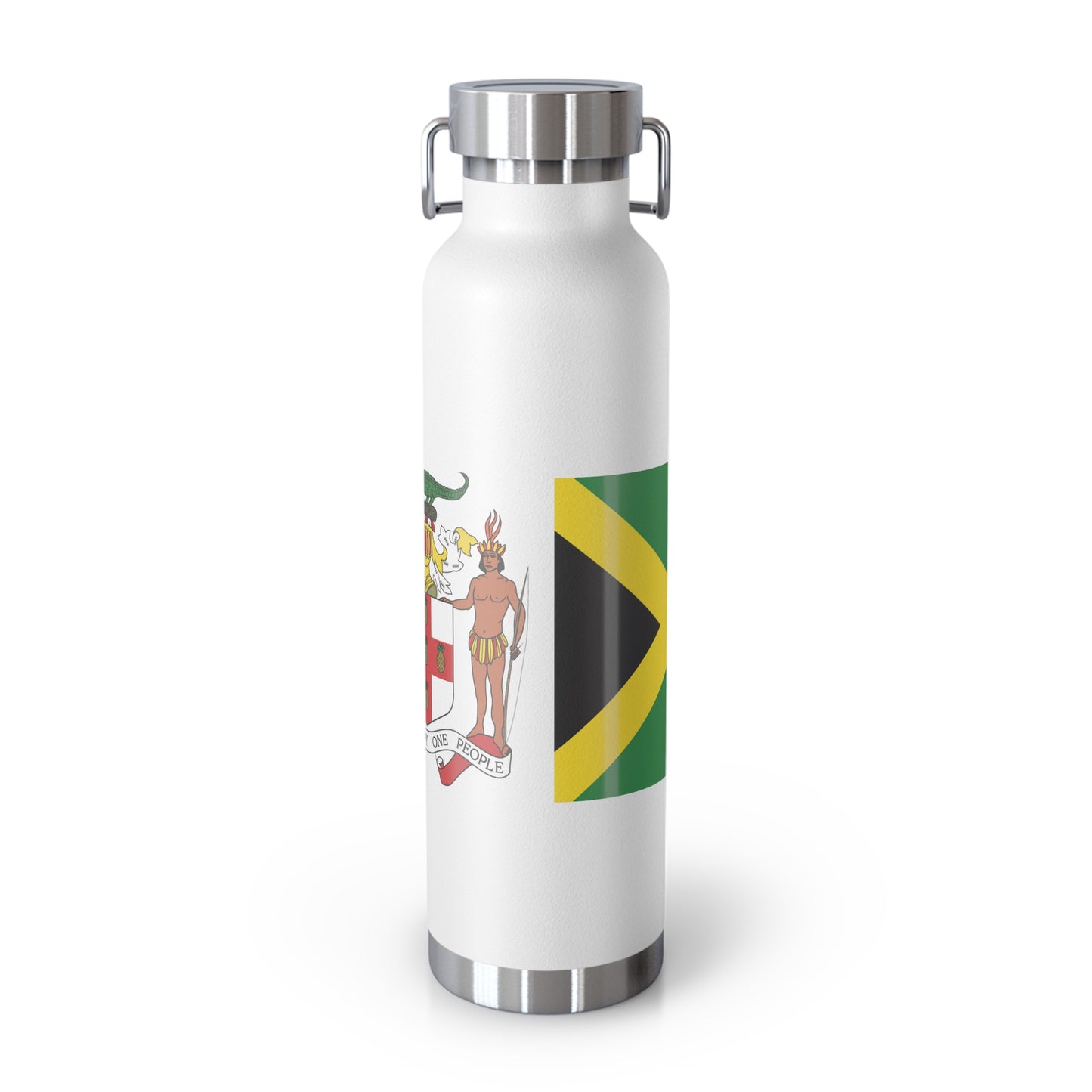 Jamaican Pride Personalized Copper Vacuum Insulated Bottle - 22oz St Thomas Jamaica Souvenir