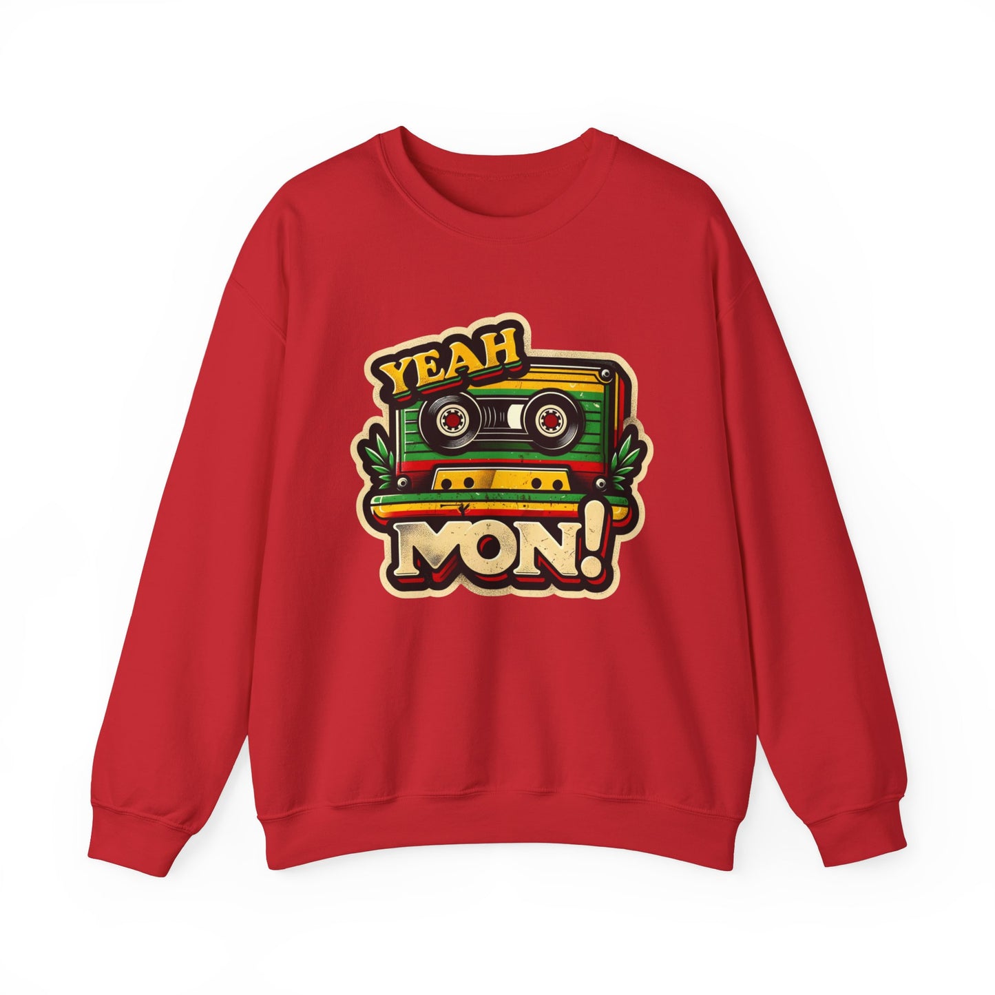 Vintage Retro Reggae Sweatshirt Yeah Mon Sweatshirt Jamaica Clothes Reggae Clothing