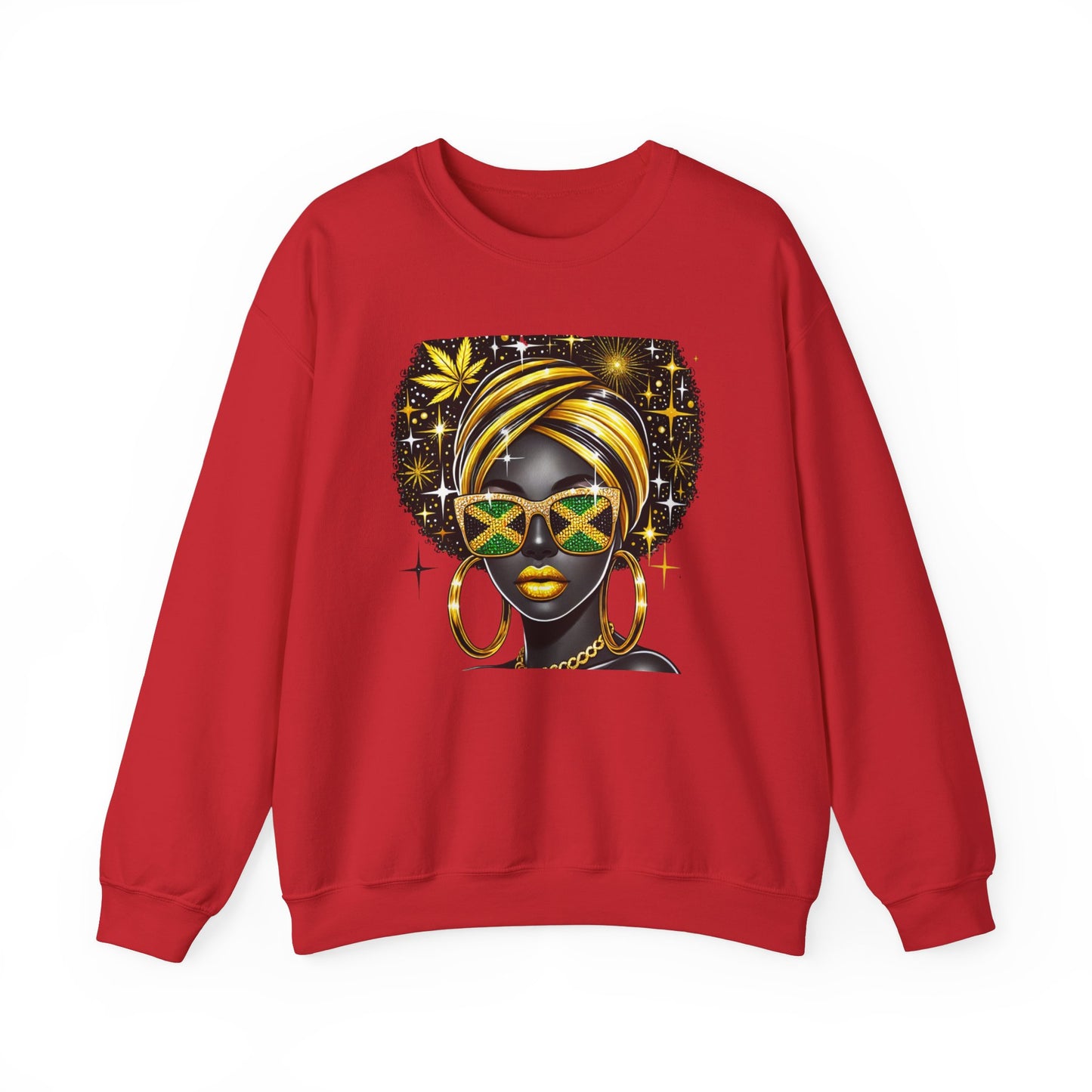 Jamaica Flag Sweatshirt For Jamaican Woman Jamaica Clothes For Women Jamaica Flag Clothes Jamaica Roots Clothes Jamaica Heritage Clothes