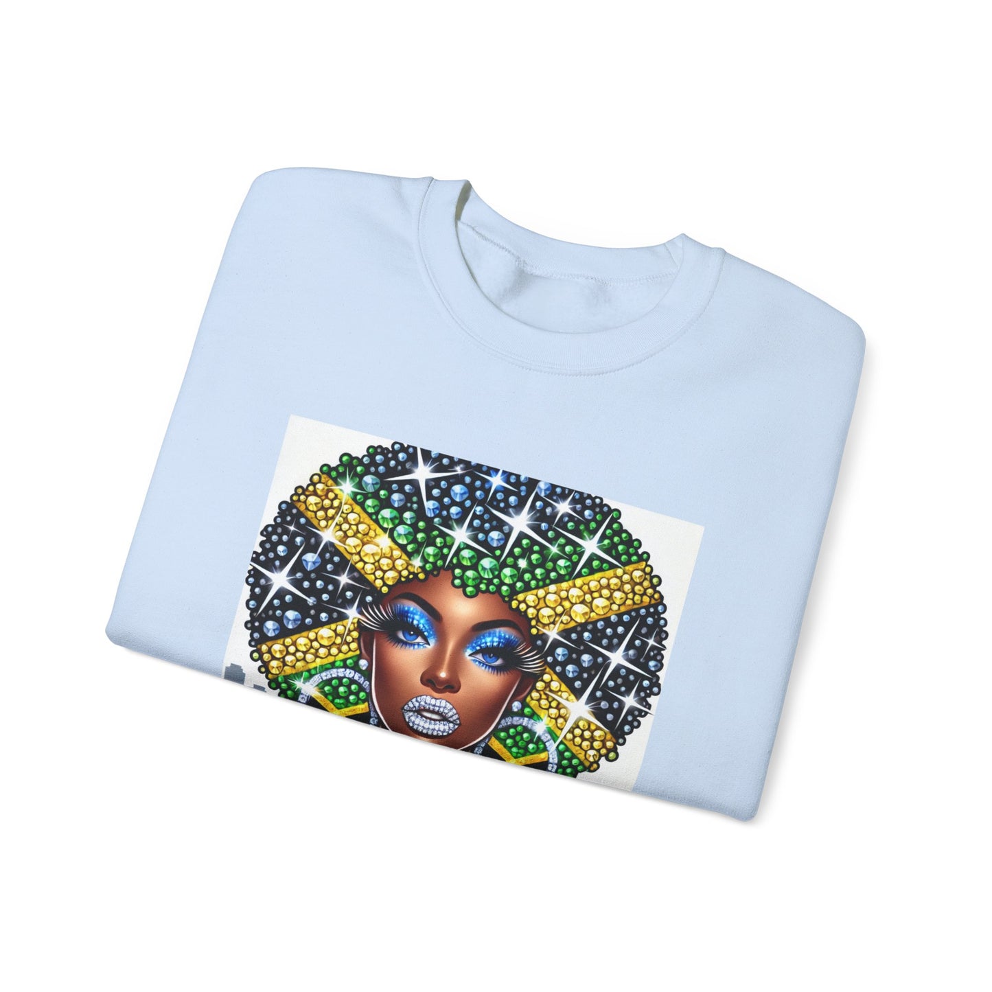 Jamaica Flag Sweatshirt For Jamaican Woman Jamaica Clothes For Women Jamaica Flag Clothes Jamaica Roots Clothes Jamaica Heritage Clothes