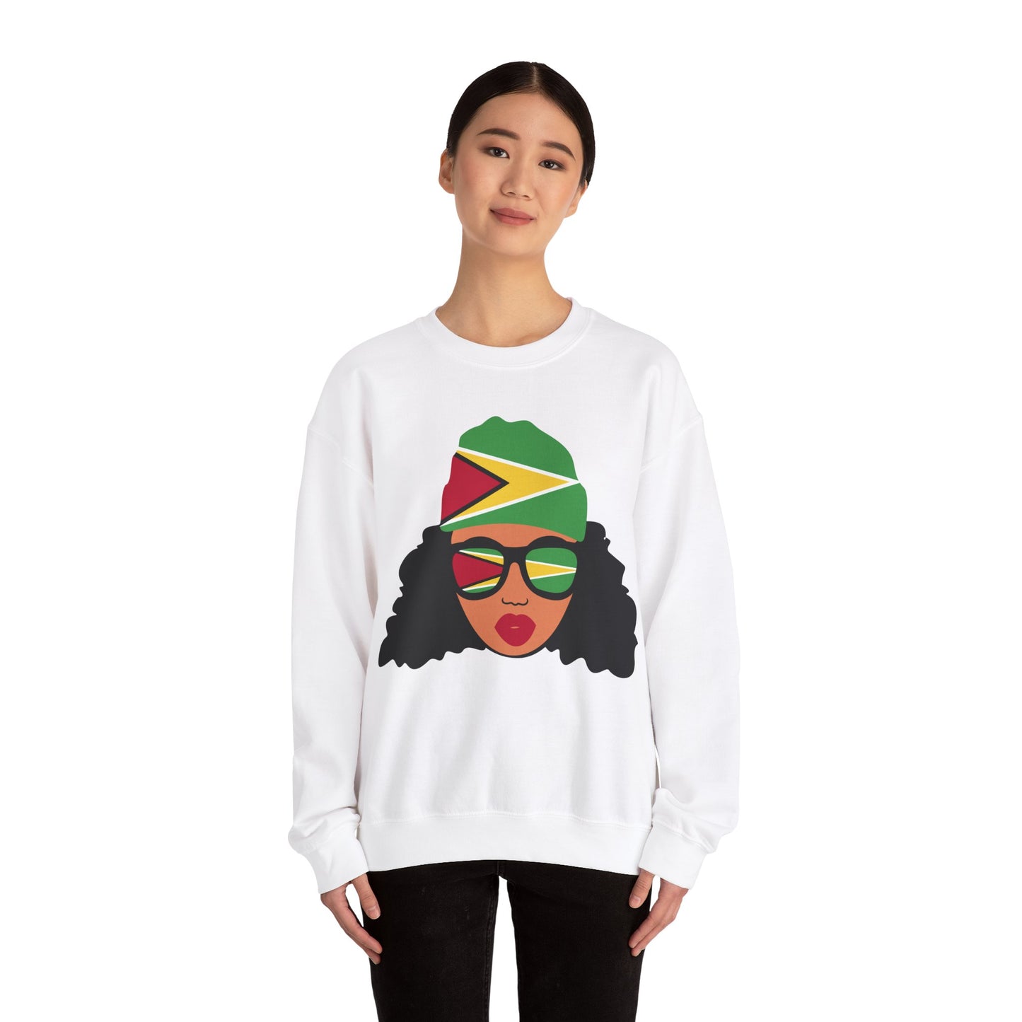 Guyana Sweatshirt For Women Guyanese Themed Clothes For Women Gift For Guyanese Women