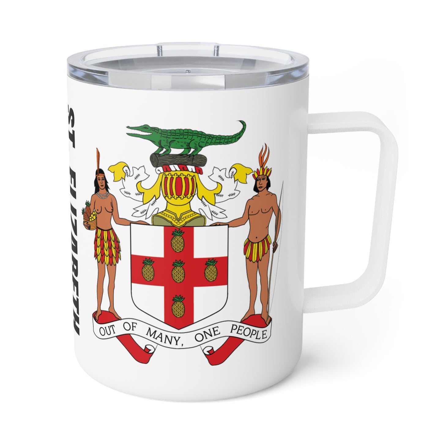 Personalized Jamaica Insulated Coffee Mug, 10oz St. Elizabeth Jamaica Travel Cup