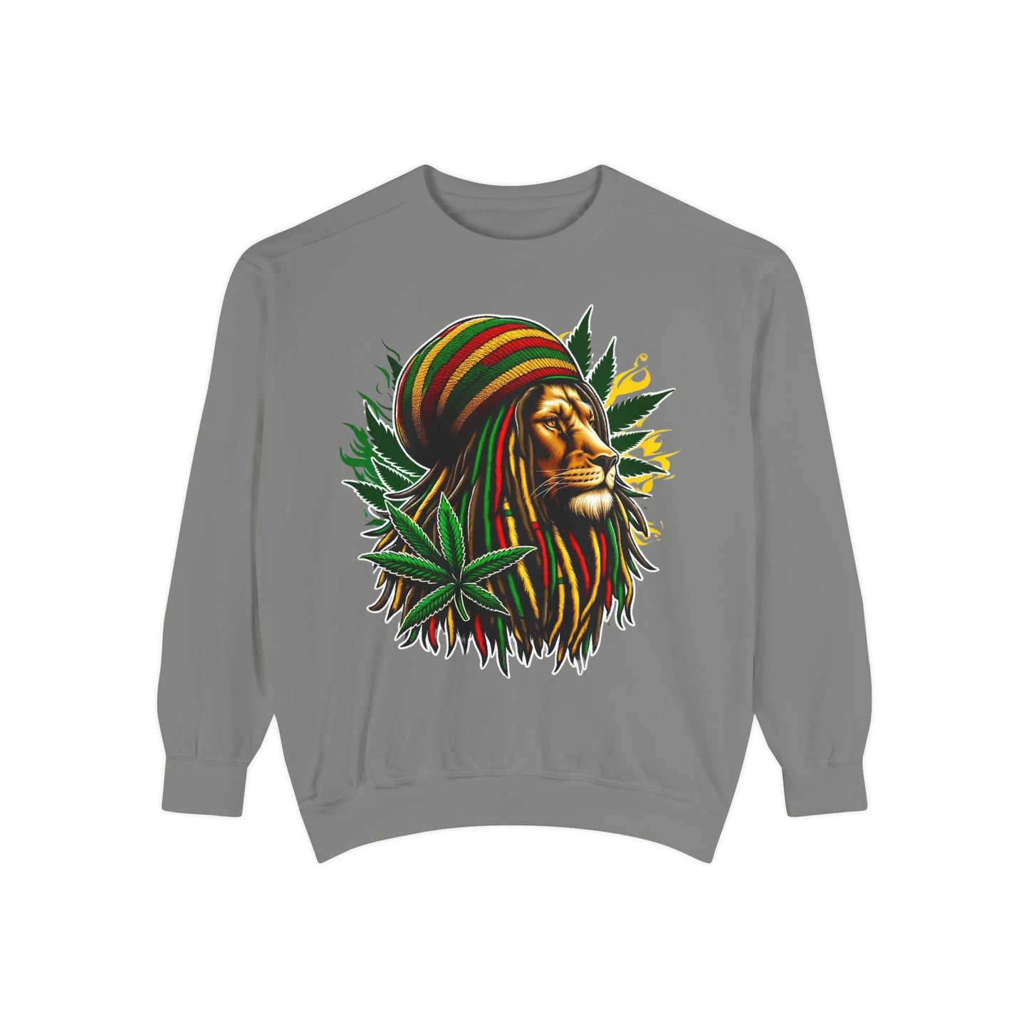Men's Reggae Rasta Lion Head Sweatshirt
