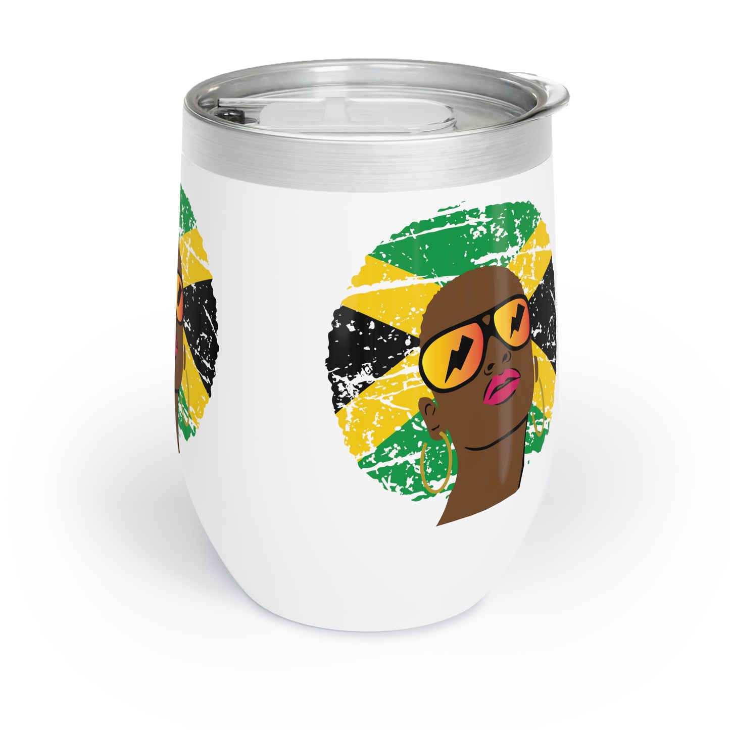 Jamaica Wine Tumbler With Jamaica Flag Jamaica Souvenir Jamaica Merchandise Gift For Jamaica Woman Jamaica Heritage Jamaica Culture Jamaica Gift
