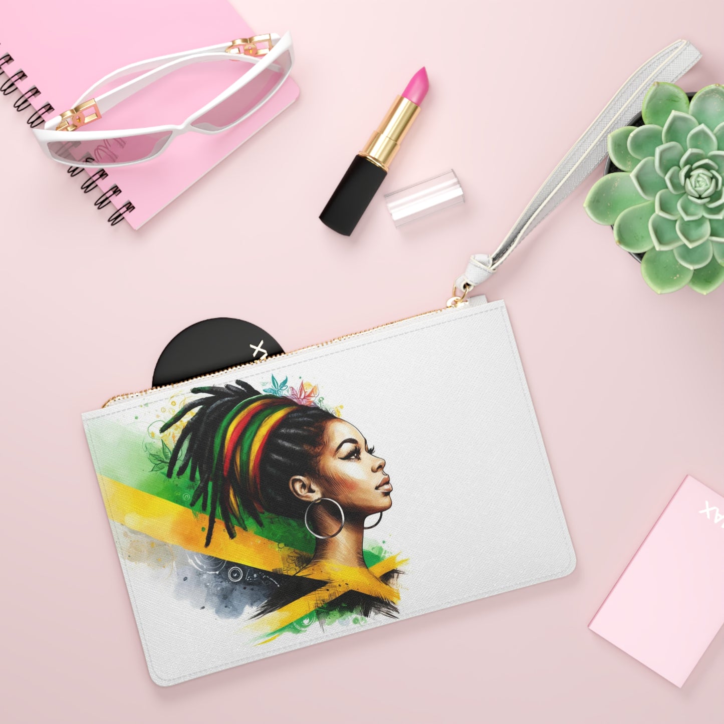 Gift for Jamaica Mom Jamaica Accessories Gift For Jamaican Woman Jamaica Flag Clutch