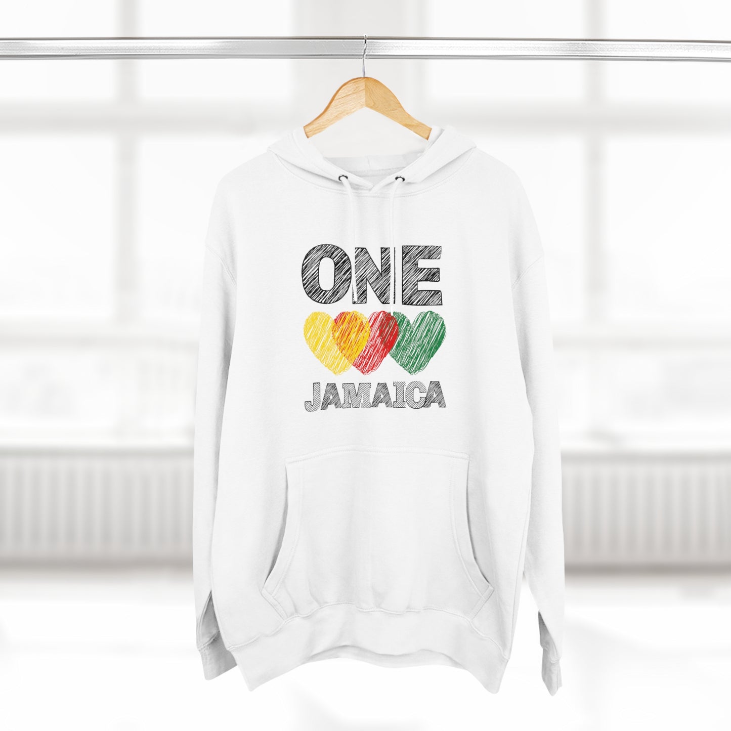 Unisex Reggae Hoodie One Love Jamaica Hoodie