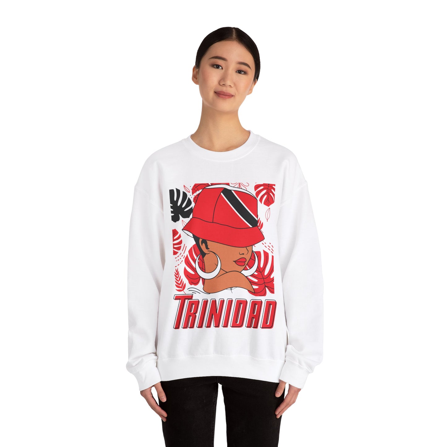 Trinidad Sweatshirt Gift for Trinidadian Woman Trinidad Flag Clothing Patriotic Trinidad Flag Sweatshirt For Women