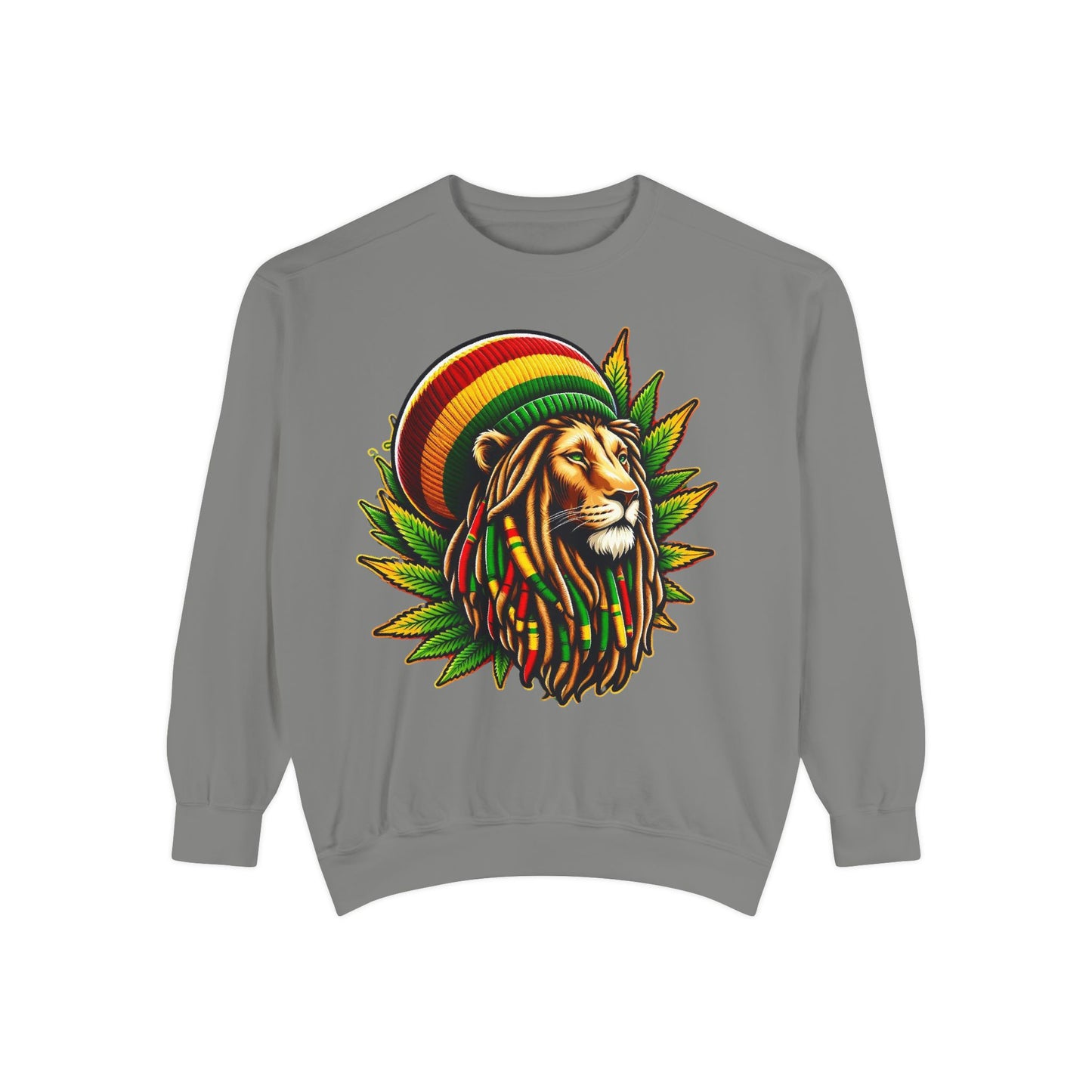 Men's Reggae Rasta Lion Head Sweatshirt