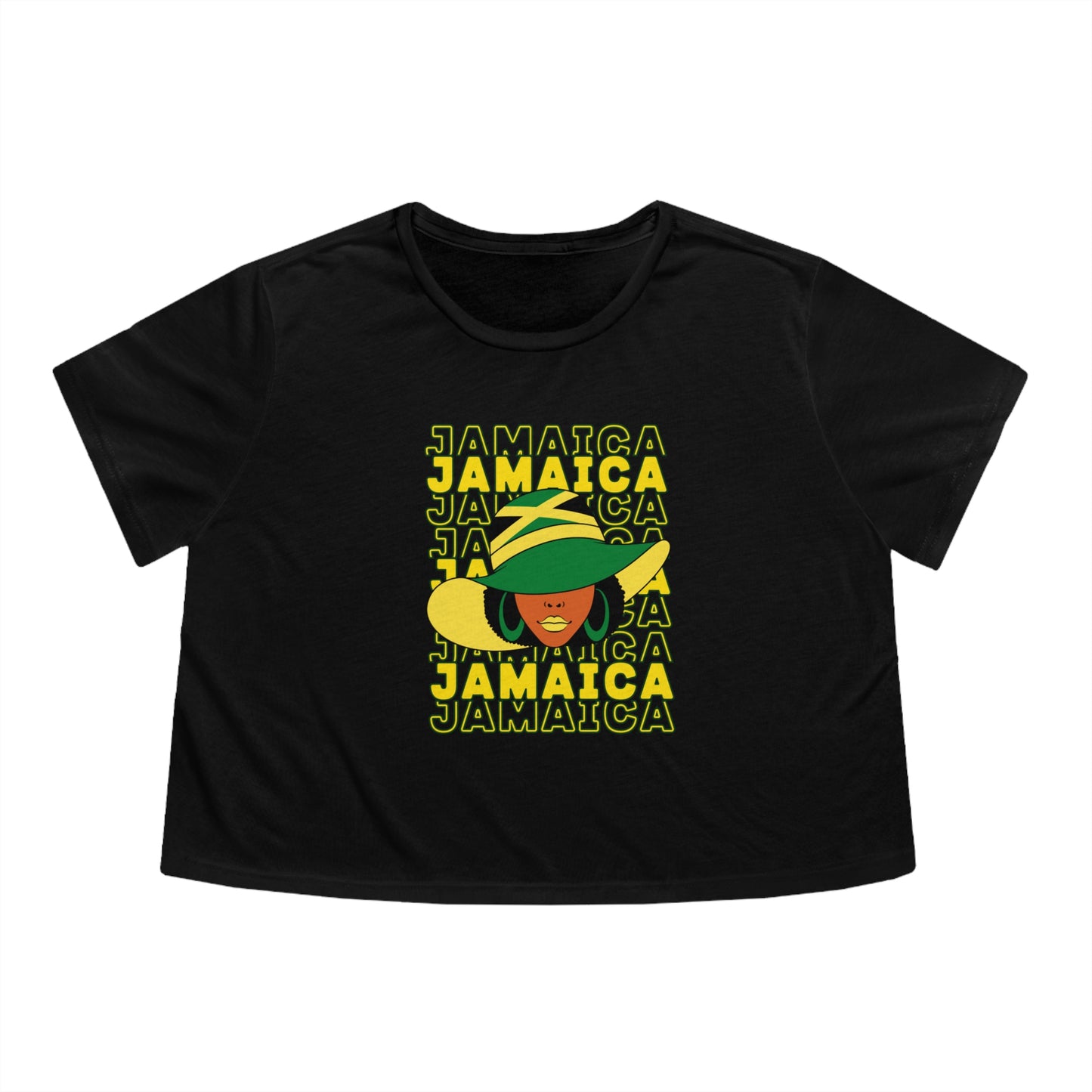 Jamaica color shirt and Jamaica crop top