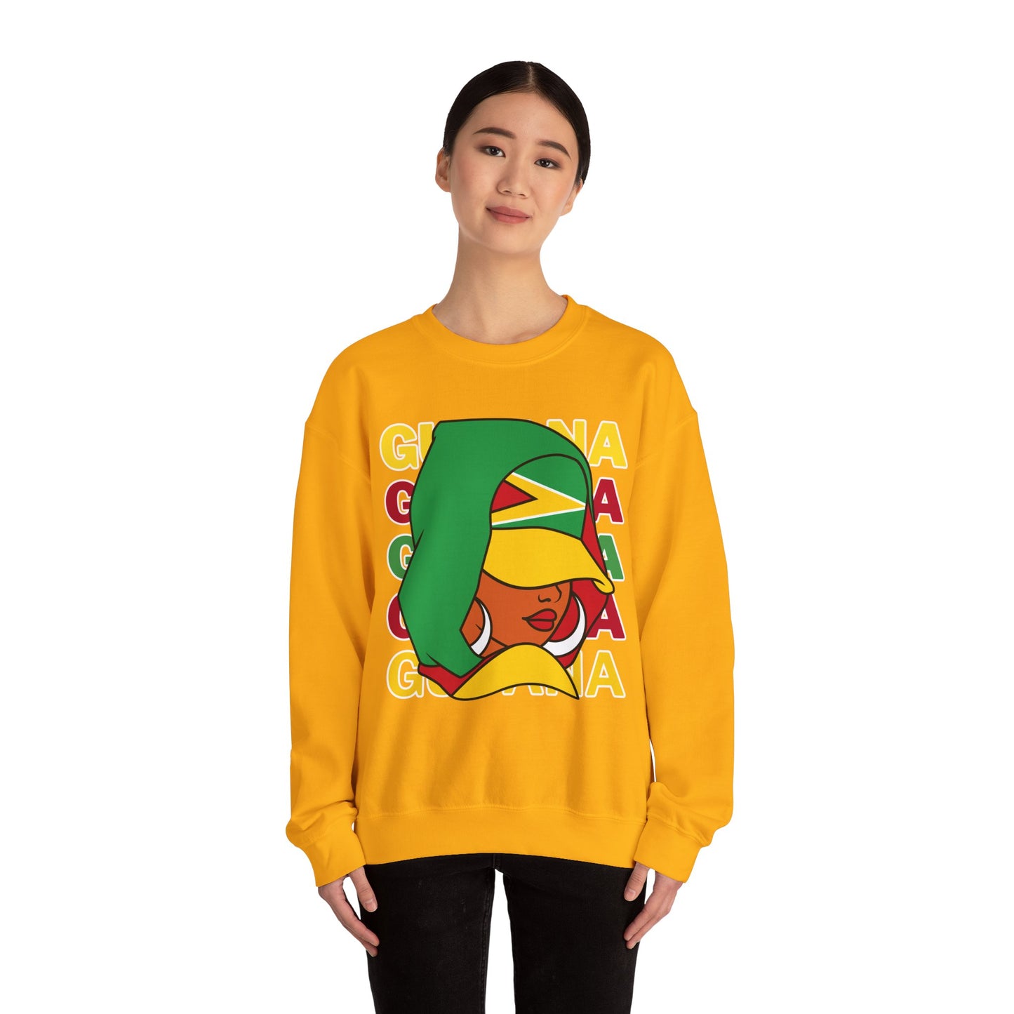 Gift For Guyanese Mom Guyana Sweatshirt Just A Girl From Guyana Top Guyana flag sweatshirt Guyana Sweatshirt Guyana Pride Sweatshirt