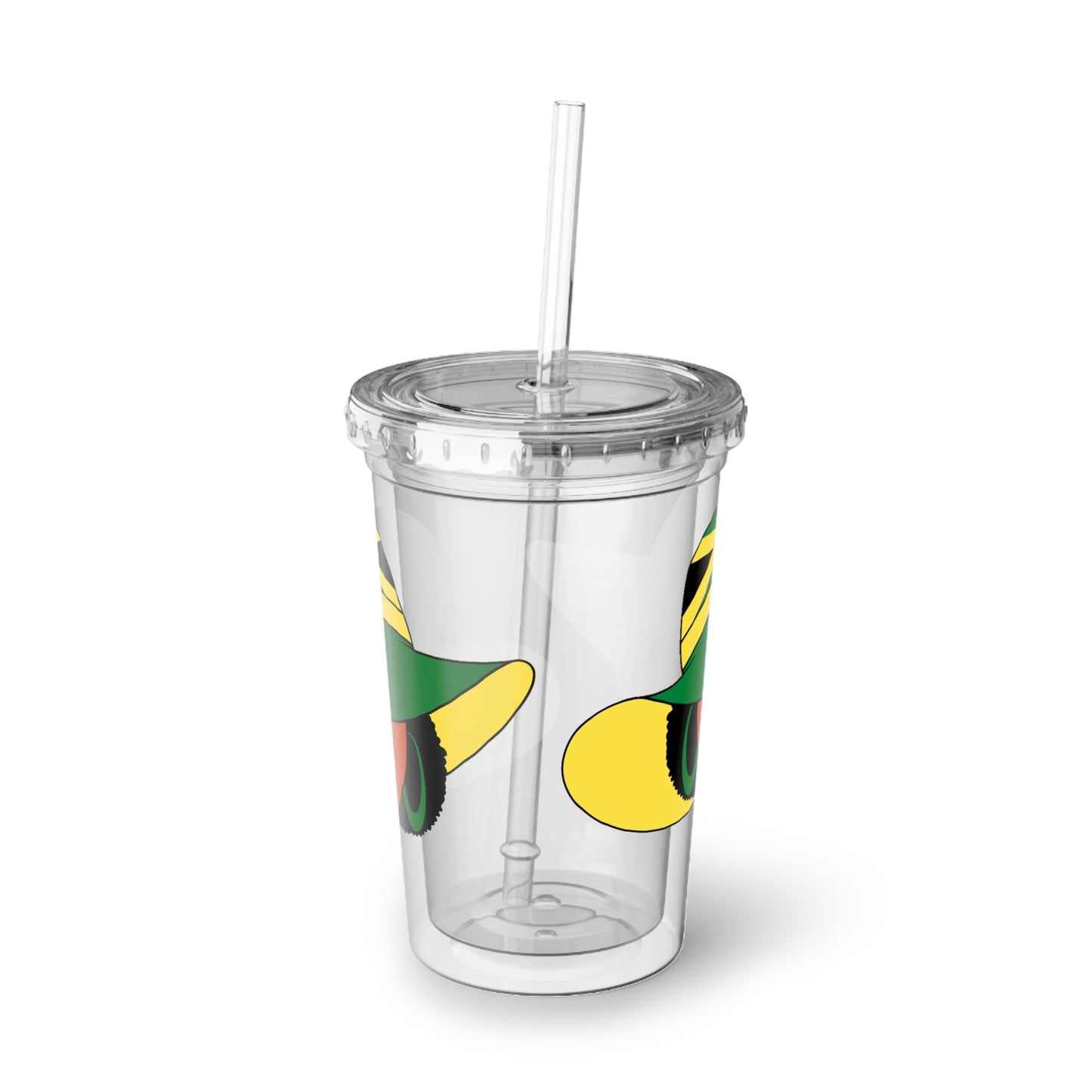 Jamaica Cup With Lid and Straw Jamaican Gift For Women Jamaica Flag Merchandise Jamaica Themed Products