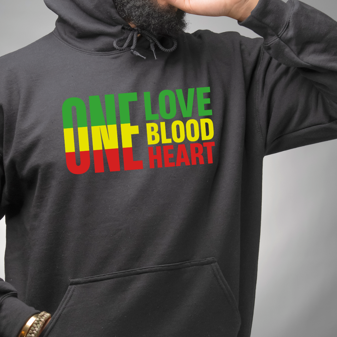 reggae hoodie, rasta hoodie, one love hoodie