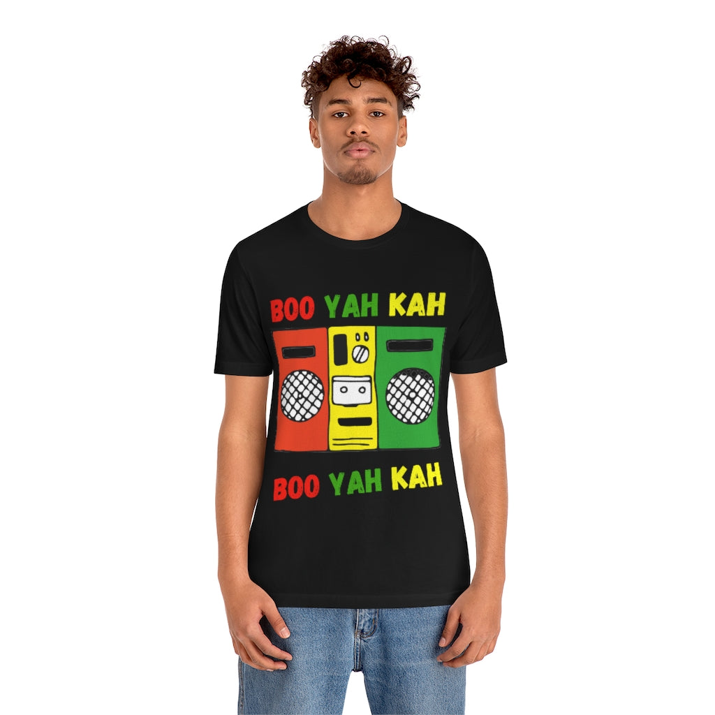 Unisex Boo Yah Kah Jamaica Reggae Rasta T shirt