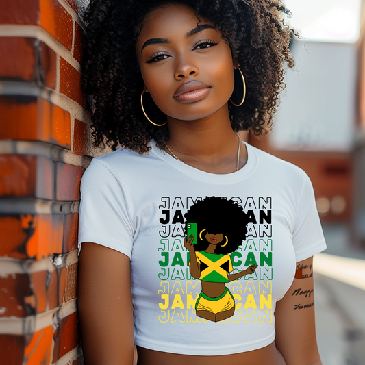 Jamaica Cropped Tee Jamaica Baby Tee Jamaica Clothes