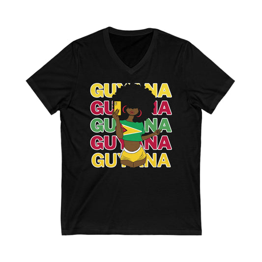 Guyana V-Neck T-Shirt  For Women