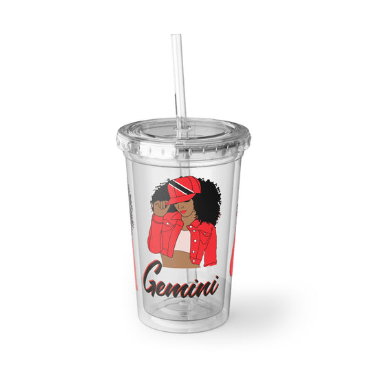 Gemini Trinidad Flag Cup Gift For Trinidad Woman Trinidad Heritage Trinidad Roots