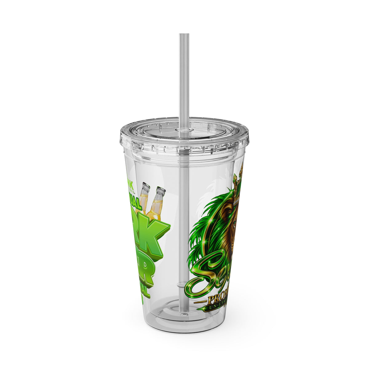 Sexy Lise Custom Pork & Beer Festival 16oz Tumbler with Straw