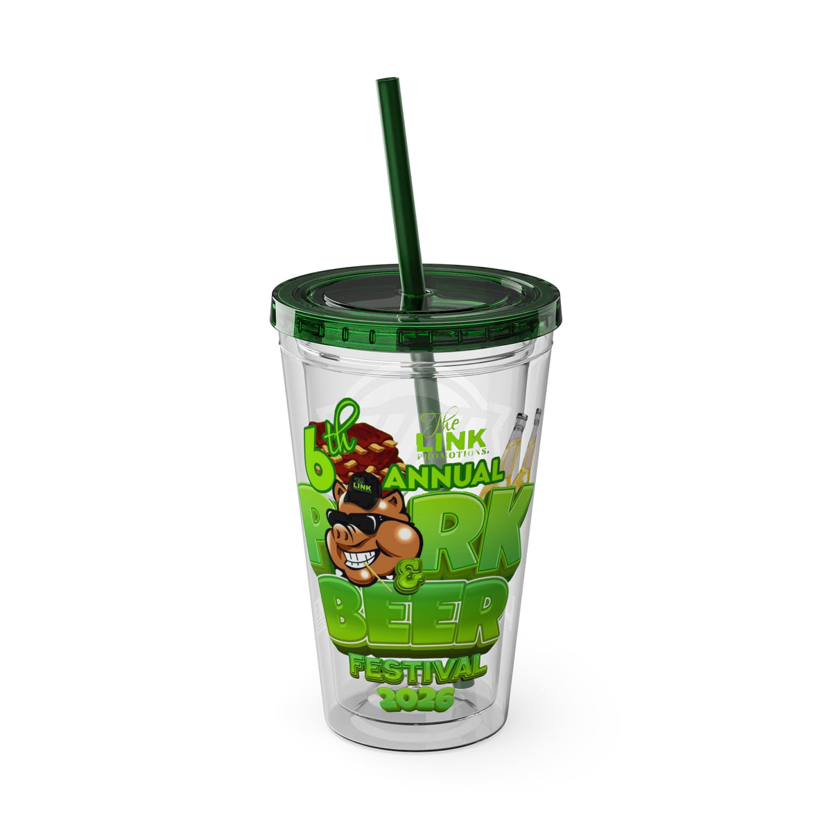 K Warner Custom  16oz Tumbler with Straw