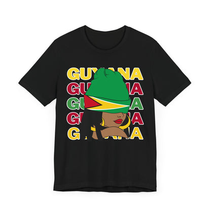 Ladies Guyana Flag T Shirt Gift For Guyanese Woman Guyana T Shirt For Girls Guyana Flag Themed T Shirt Guyana Heritage Shirt