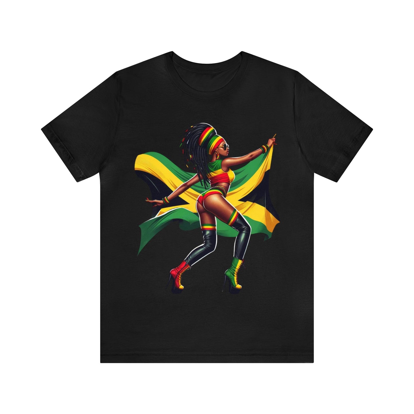 Jamaica Color Shirt Jamaica Shirt Jamaica Gift Reggae Aesthetics Jamaica Flag T-Shirt Reggae T Shirt Dancehall Reggae Tee