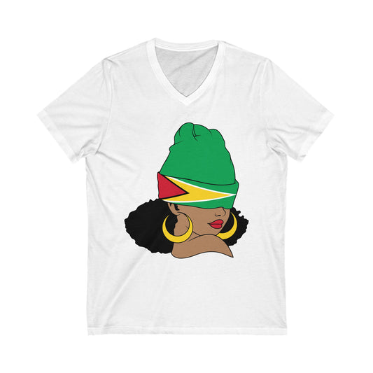 Guyana V Neck T-Shirt  For Women