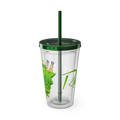 Ras Jd Custom  16oz Tumbler with Straw