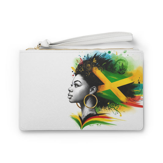 Gift for Jamaica Mom Jamaica Accessories Gift For Jamaican Woman Jamaica Flag Clutch