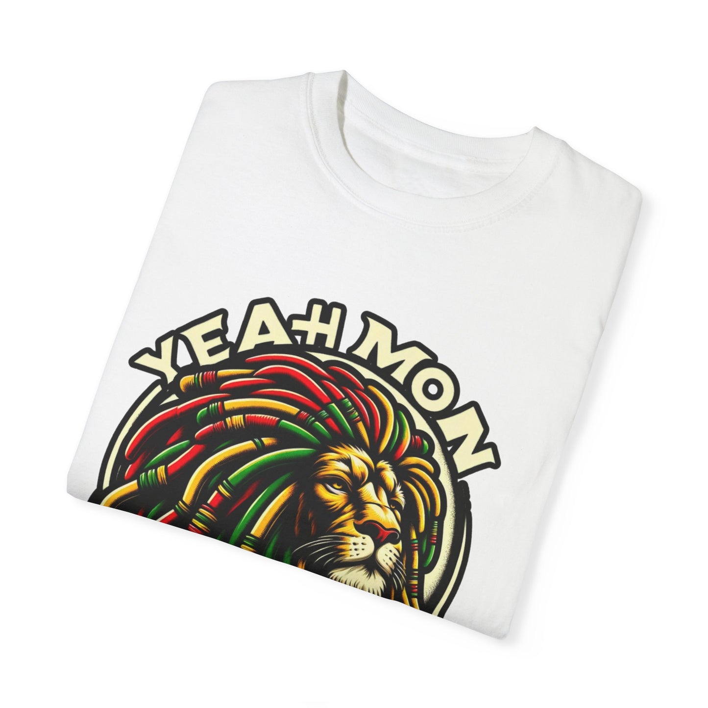 Rastafarian T Shirt  Reggae T Shirt Yeah Mon Reggae Shirt Yeah Mon Jamaica Shirt Reggae Clothing Jamaica Slang Rasta Lion Shirt