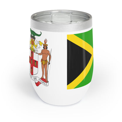 Personalized St Ann Jamaica Flag Wine Tumbler Gift for Jamaican Patriotic Jamaican Gift Jamaica Souvenir Jamaica Heritage Jamaica Root