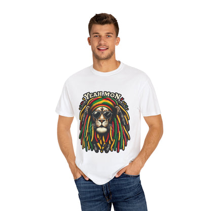 Rasta Lion Shirt Reggae Tee Yeah Mon Reggae Shirt Yeah Mon Jamaica Shirt Reggae Clothing Jamaica Slang Rasta Lion Shirt Rasta Reggae Shirt