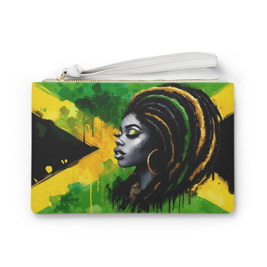 Graduation Gift For Jamaican Woman  Mother's Day Gift for Jamaica Mom Jamaica Accessories Gift For Jamaican Woman Jamaica Flag Clutch Purse