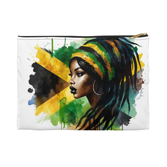 Mother's Day Gift for Jamaican Woman Graduation Gift For Jamaican Woman Jamaica Souvenir Jamaica Themed Accessory Pouch