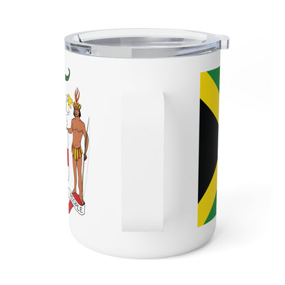 Personalized Jamaica Insulated Coffee Mug, 10oz Trelawny Jamaica Travel Cup