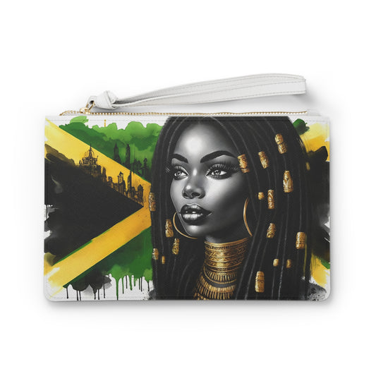 Graduation Gift For Jamaican Woman Mother's Day Gift for Jamaica Mom Jamaica Accessories Gift For Jamaican Woman Jamaica Flag Clutch Purse