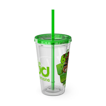 Ras Jd Custom  16oz Tumbler with Straw