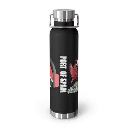 Personalized Gift for Trinidadian Man Trinidad and Tobago Flag Water Bottle Trinidad Flag  Product With Trinidad and Tobago Coat of Arm