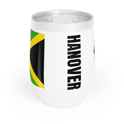 Personalized Hanover Jamaica Flag Wine Tumbler Gift for Jamaican Patriotic Jamaican Gift Jamaica Souvenir Jamaica Heritage Jamaica Root