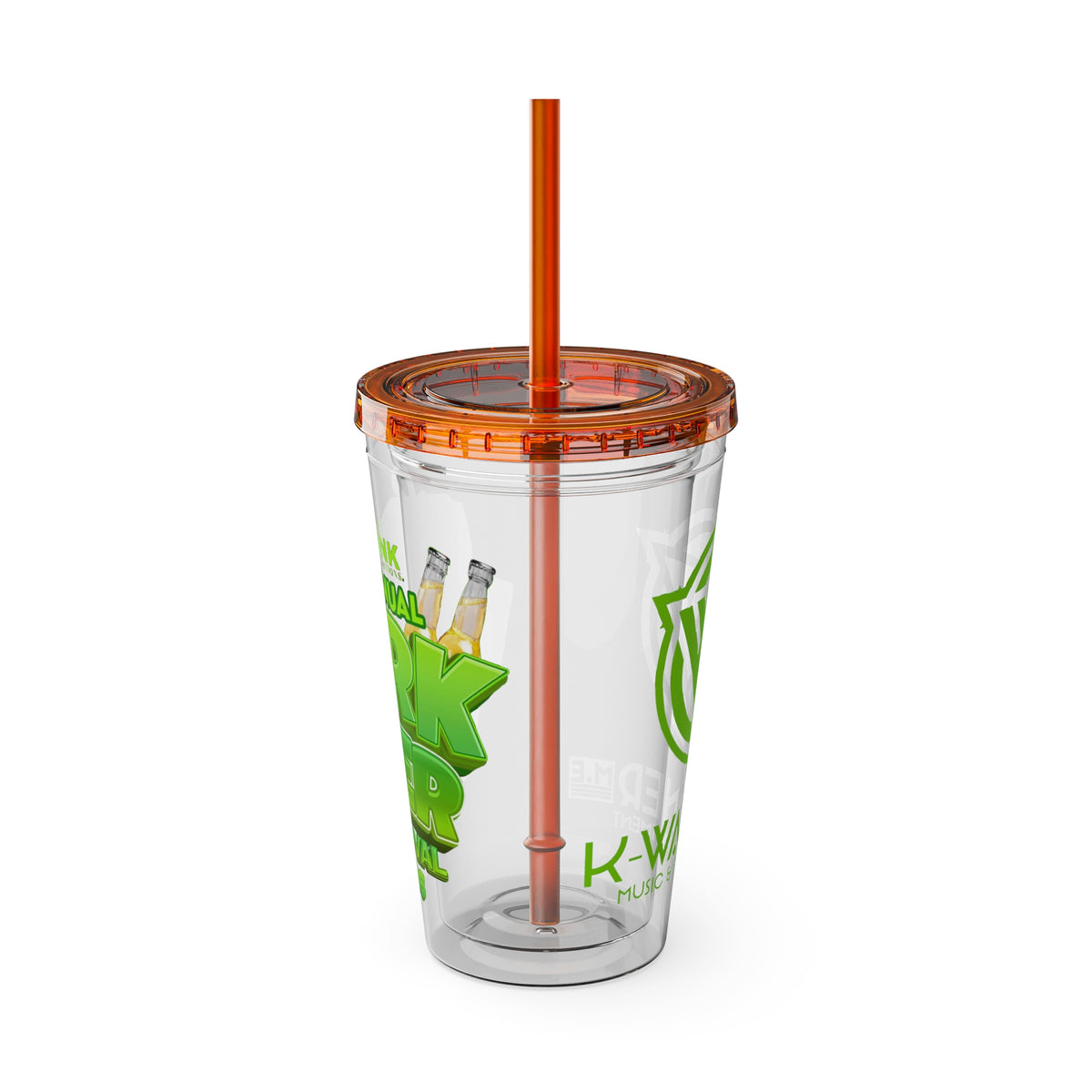 K Warner Custom  16oz Tumbler with Straw