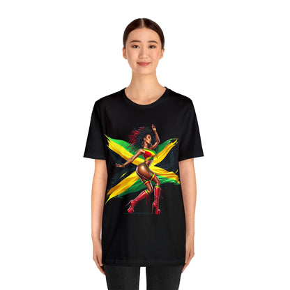 Jamaica Color Shirt Jamaica Shirt Jamaica Gift Reggae Aesthetics Jamaica Flag T-Shirt Reggae T Shirt Dancehall Reggae Tee