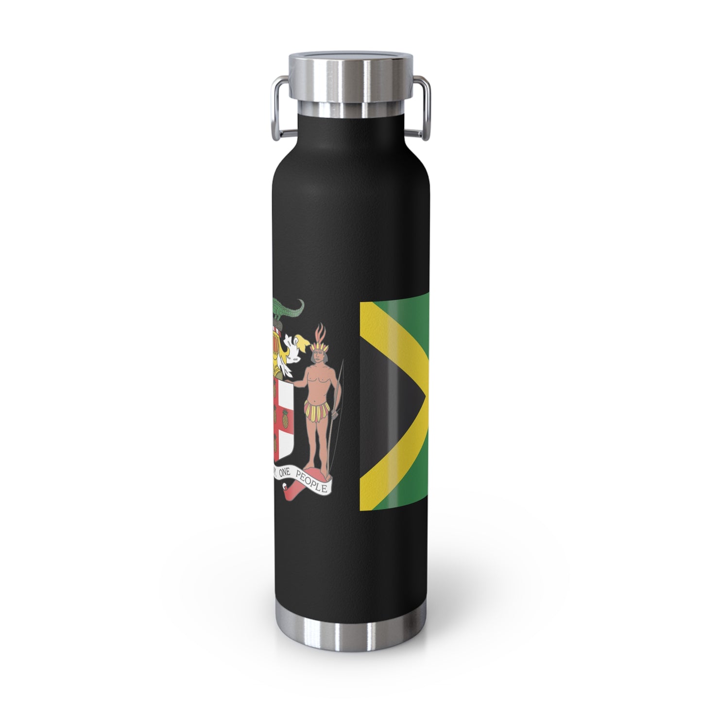 Personalized Jamaican Heritage Copper Insulated Water Bottle - 22oz Clarendon