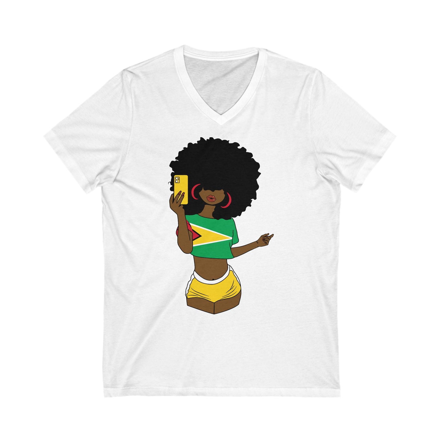 Guyana V-Neck T-Shirt  For Women