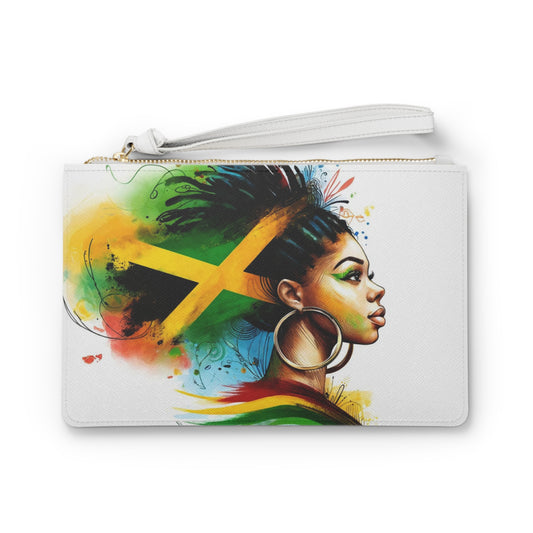 Gift for Jamaica Mom Jamaica Accessories Gift For Jamaican Woman Jamaica Flag Clutch