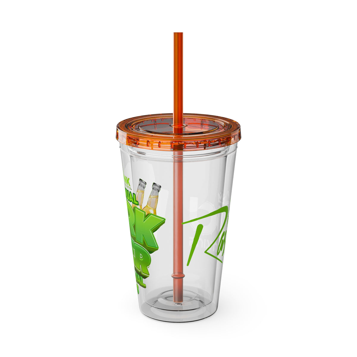 Ras Jd Custom  16oz Tumbler with Straw
