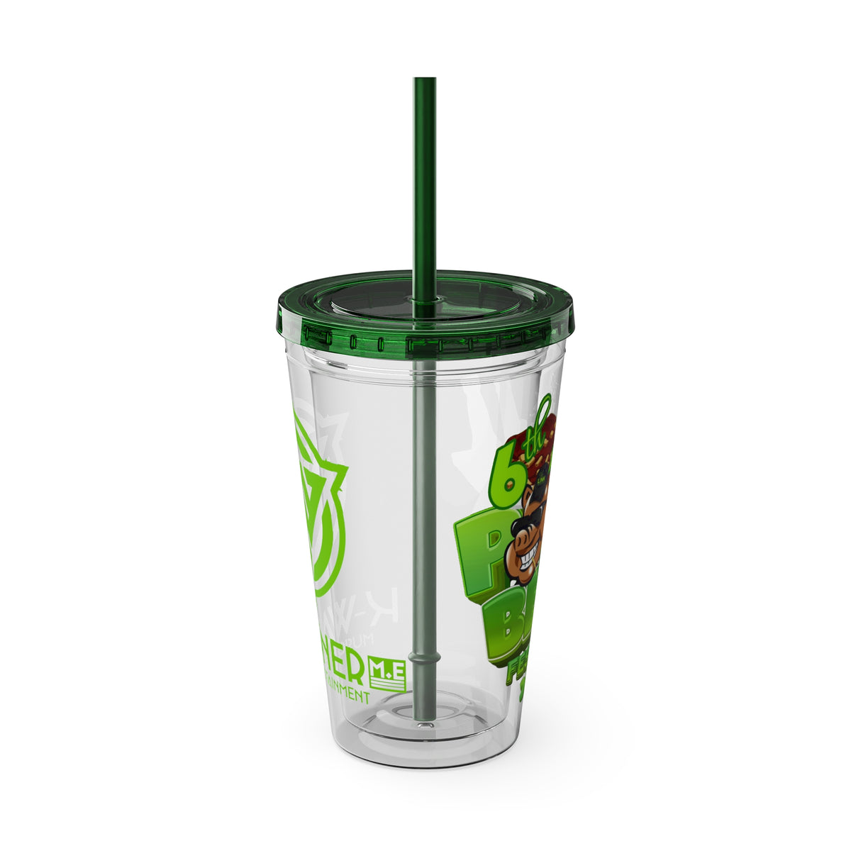 K Warner Custom  16oz Tumbler with Straw