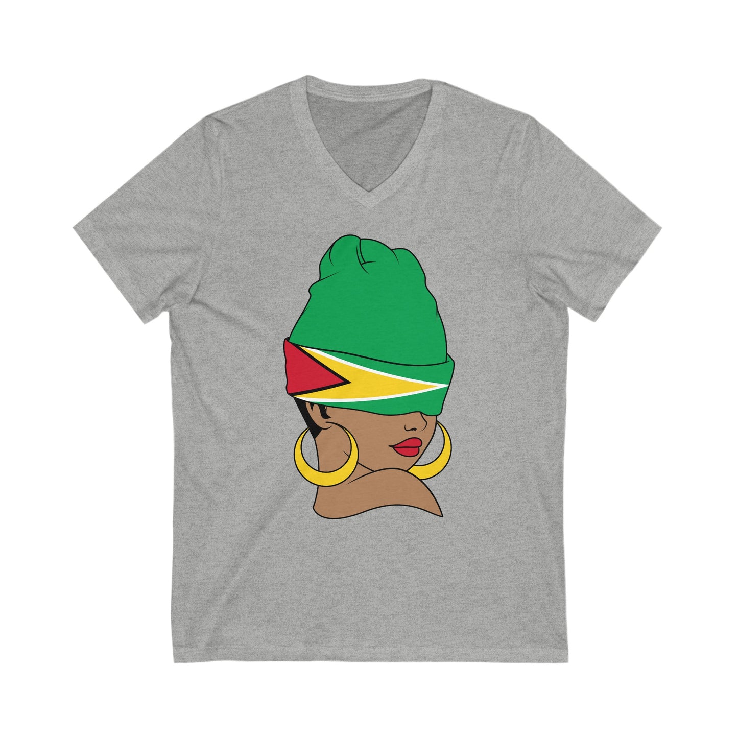 Guyana V-Neck T-Shirt  For Women