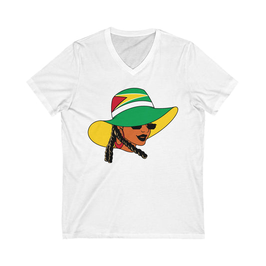 Guyana V Neck T-Shirt  For Women